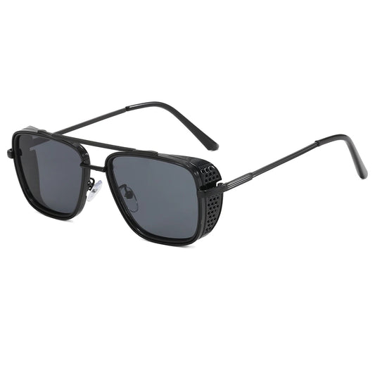 ISHMAEL UV400 MEN'S FLAT TOP  SQUARE FRAME SUNGLASSES