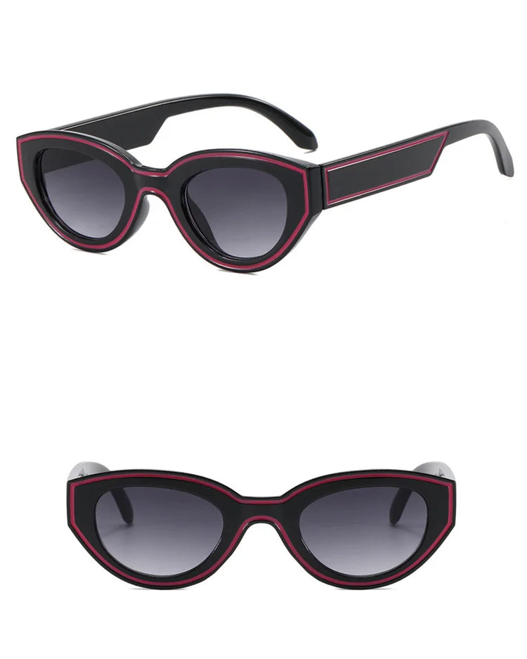 Kinesis Unisex Oval Cat Eye Retro UV400 Sunglasses