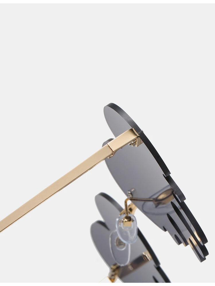 Amora Women’s Heart Drip UV400 Sunglasses