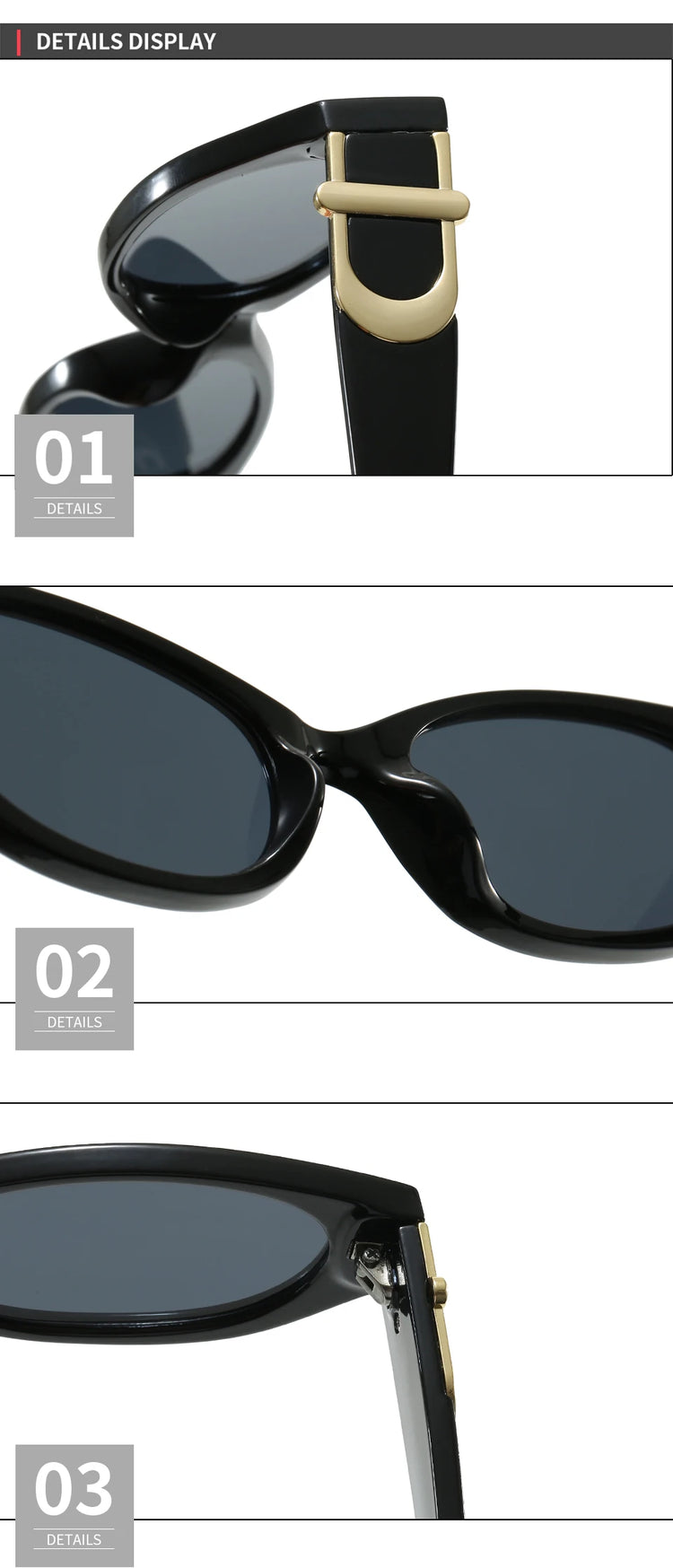 Essence Retro Unisex Small Rectangular Frame UV400 Sunglasses