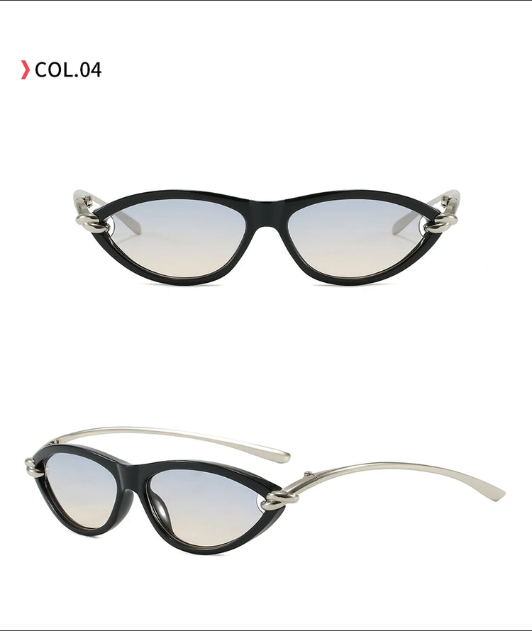 Lumen Retro Small Oval Frame Unisex UV400  Ssungalsses