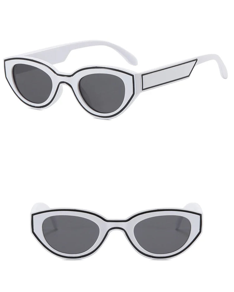 Kinesis Unisex Oval Cat Eye Retro UV400 Sunglasses