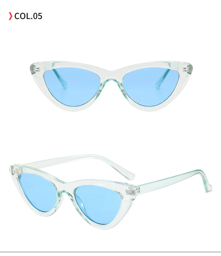 Vera Small Women's Vintage Cat Eye Frame UV400 Sunglasses