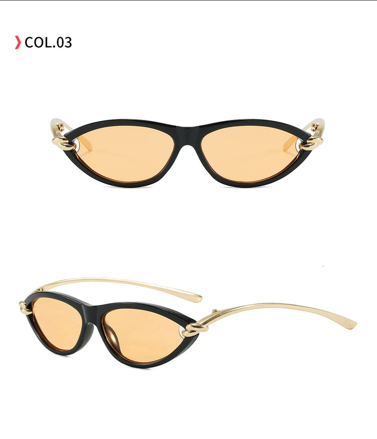 Lumen Retro Small Oval Frame Unisex UV400  Ssungalsses