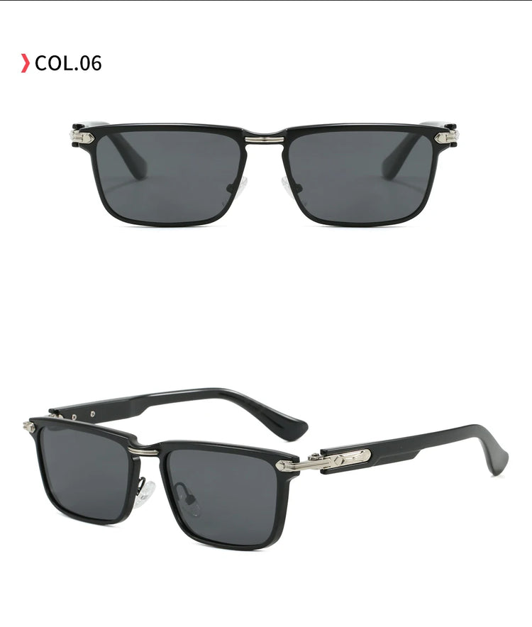 Zenith Retro Rectangle Frame UV400 Unisex Sunglasses