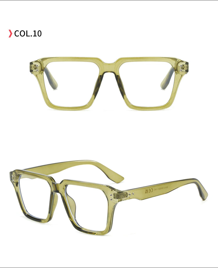 Frequency Unisex Classic Square Frame Anti-Blue Light Glasses