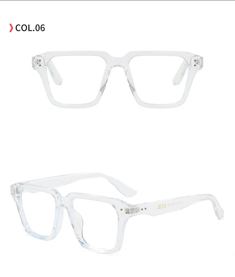 Frequency Unisex Classic Square Frame Anti-Blue Light Glasses