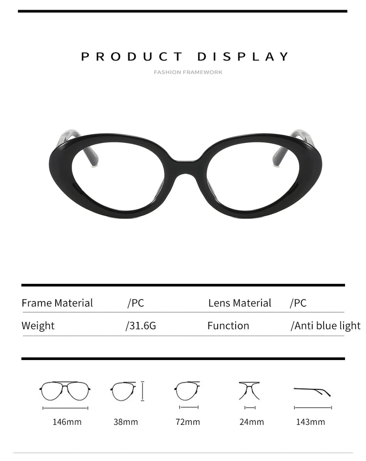 Wren Elegant Oval Women's Blue Light Glasses