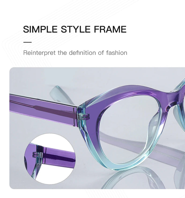 Ines Women’s Retro Cat Eye Anti-Blue Light Glasses