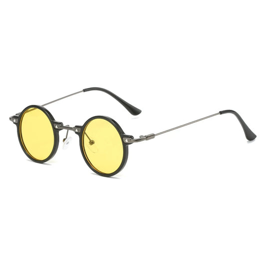 WILLIAM UNISEX RETRO METAL ROUND FRAME UV400 SUNGLASSES