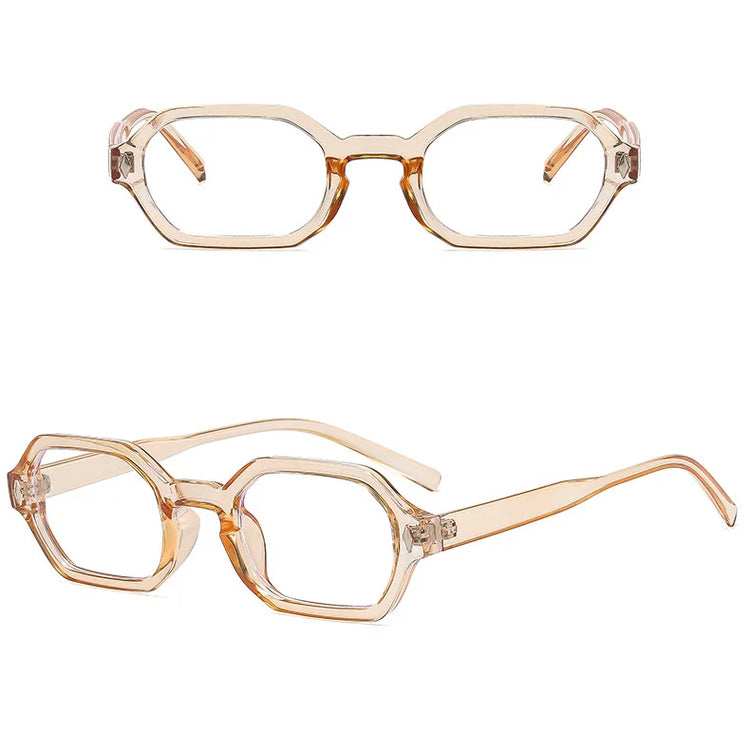 Icon Retro Rectangle Frame Unisex Anti-Blue Light Glasses