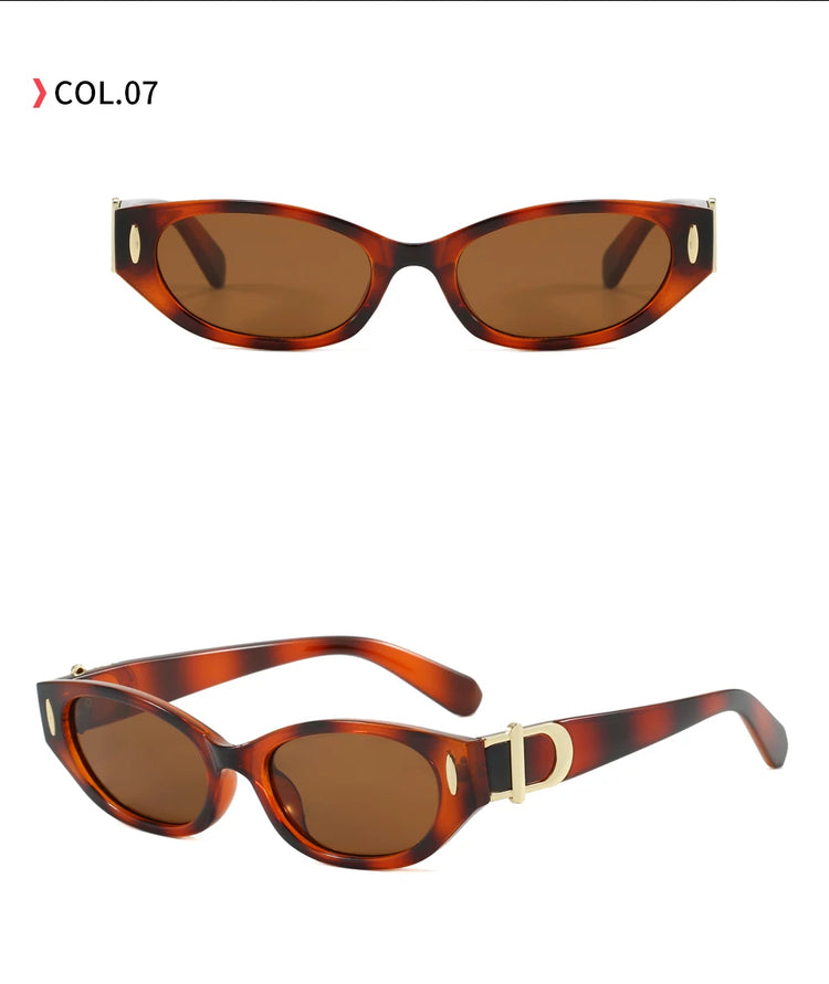 Essence Retro Unisex Small Rectangular Frame UV400 Sunglasses