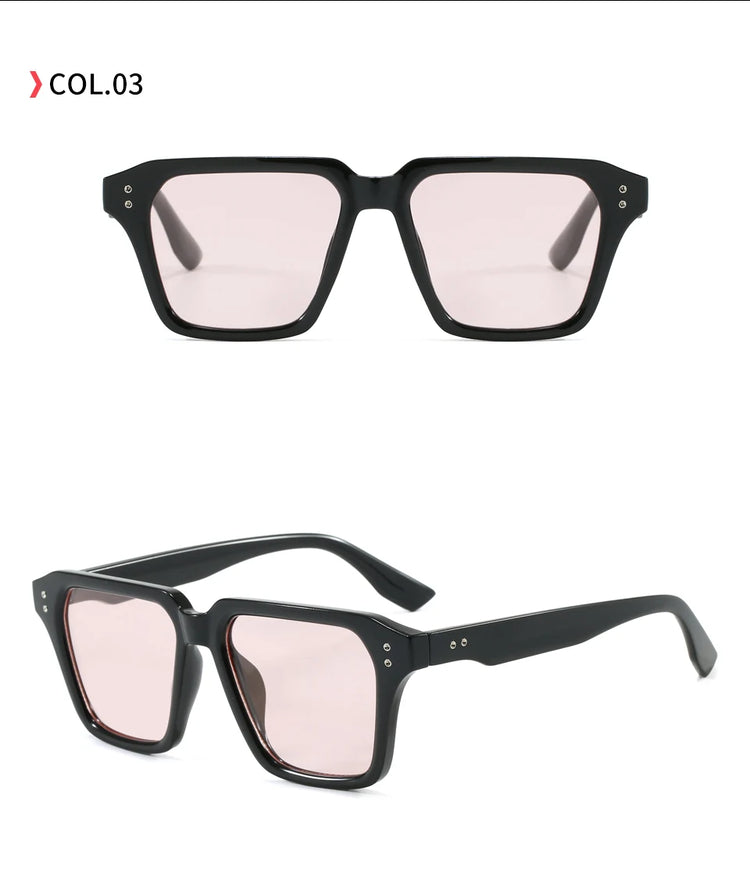 Pulse Unisex Classic Square Frame UV400 Sunglasses