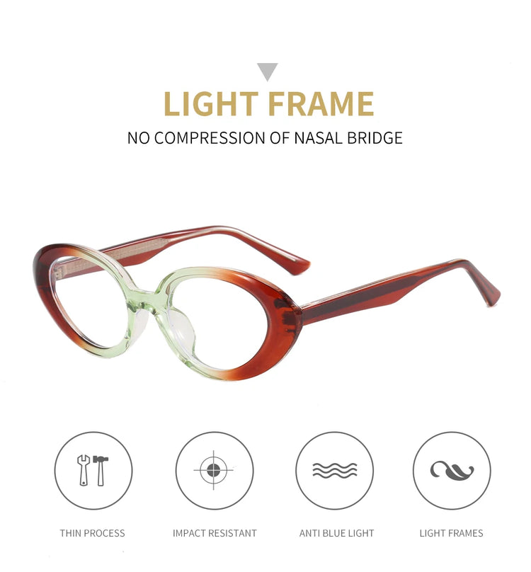 Wren Elegant Oval Women's Blue Light Glasses