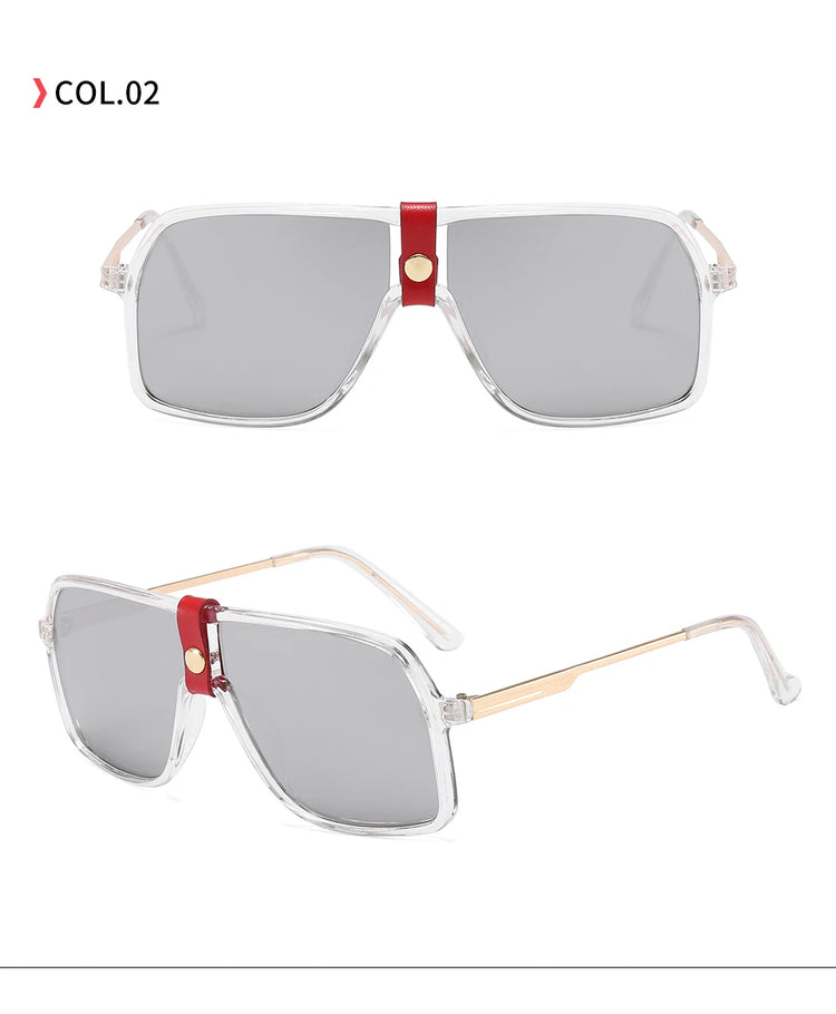 Amari Men's Shield Frame Gradient Lens UV400 Sunglasses