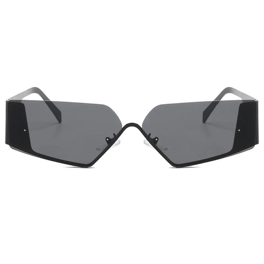 CASSIDY UNISEX RIMLESS NARROW GRADIENT LENS SUNGLASSES