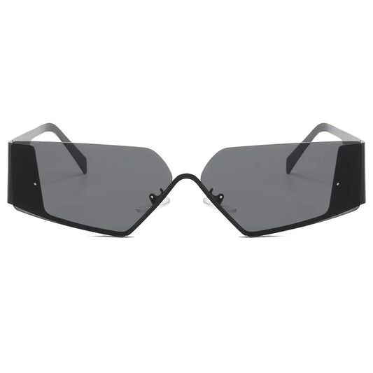 CASSIDY UNISEX RIMLESS NARROW GRADIENT LENS SUNGLASSES