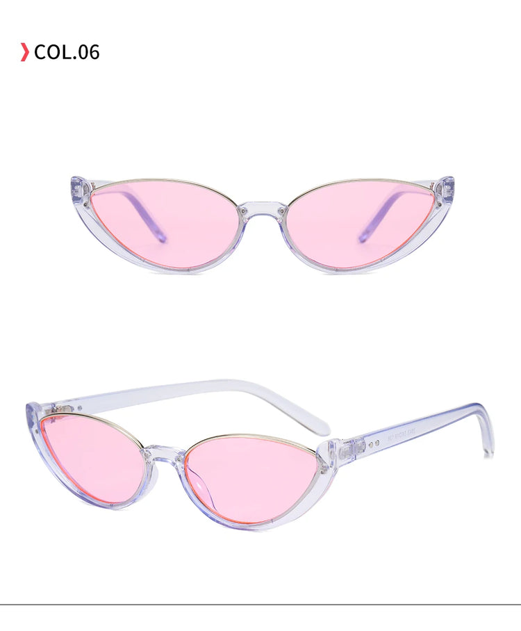 Solange Women's Small Oval Frame Retro UV400 Sunglasses