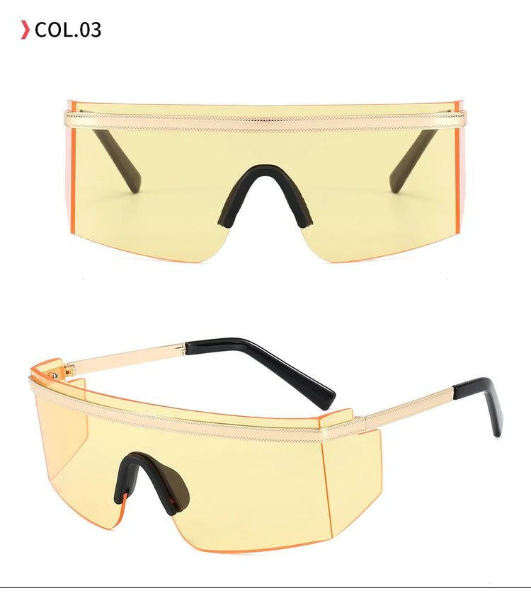 Ignis RImless Unisex Metal Detail  UV400 Sunglasses