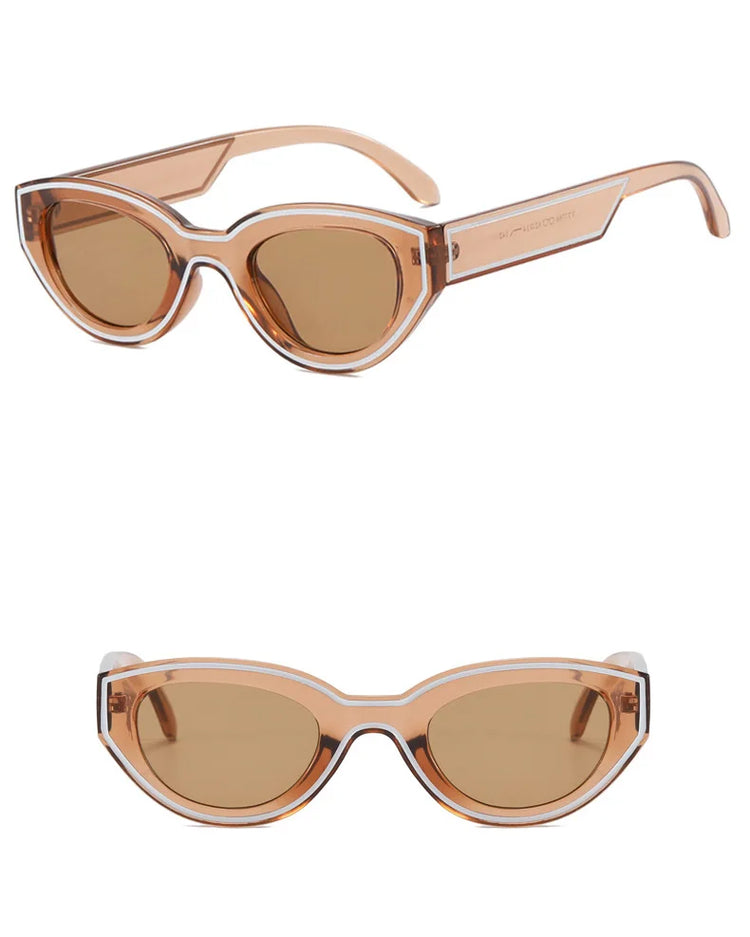 Kinesis Unisex Oval Cat Eye Retro UV400 Sunglasses