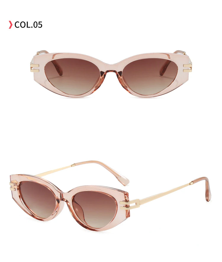 Luxor Women’s Retro Oval Frame UV400 Sunglasses