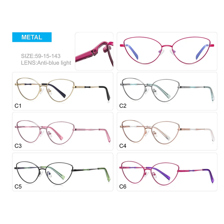 Cleo Women's Cat-Eye Anti-Blue Light Glasses