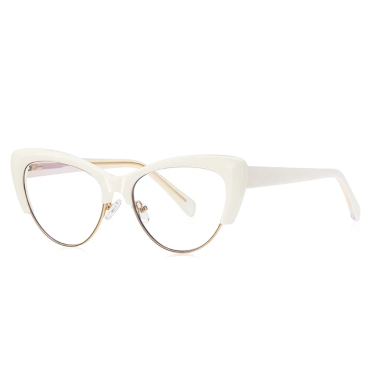 Freya Women's Cat-Eye Half-Rim Anti-Blue Light Glasses