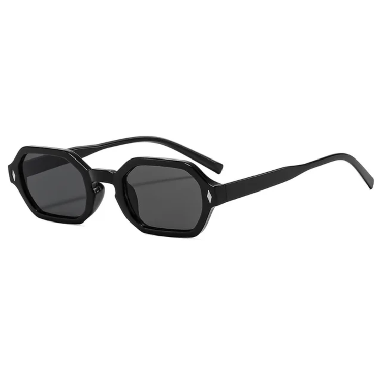 Pinnacle Retro Rectangle Frame Unisex UV400 Sunglasses