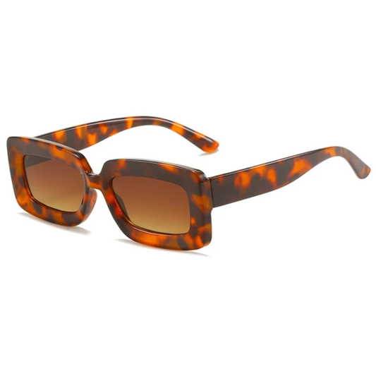 Aurora Women's Rectangular Retro Candy Colored UV400 Sunglasses