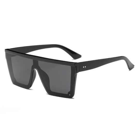 Blaze Unisex Oversized Flat Top Retro UV400 Sunglasses