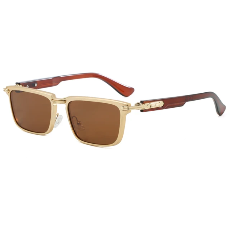 Zenith Retro Rectangle Frame UV400 Unisex Sunglasses