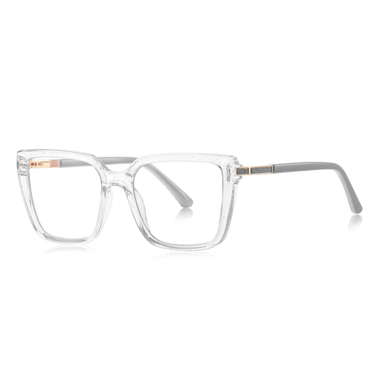 Polaris Womens Square Frame Anti Blue Light Blocking Glasses
