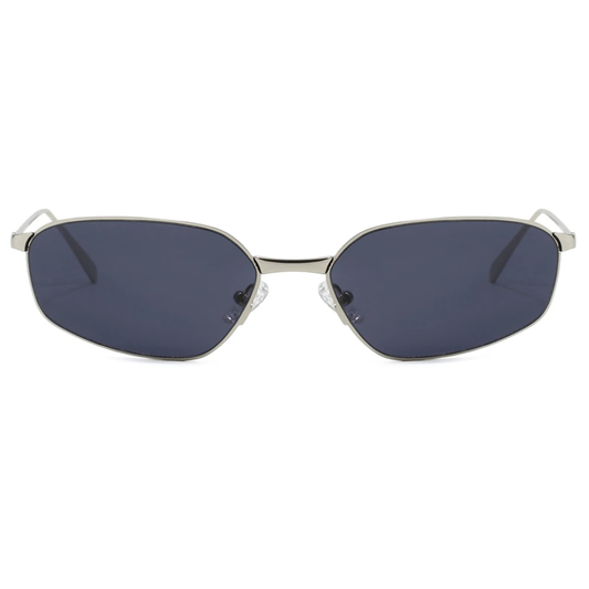 Cipher Retro Rectangle Frame UV400 Unisex Sunglasses