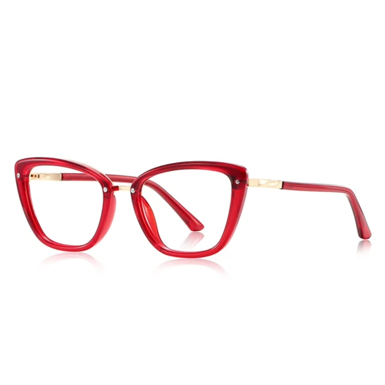 Serene Womens Cate Eye Frame  Anti Blue Light Blocking Glasses