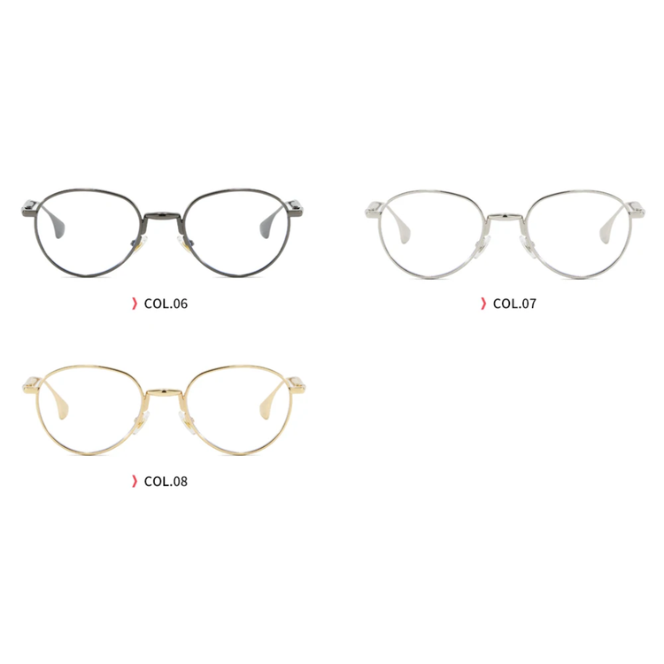 Scope Women's Round Metal Frame Steampunk Anti Blue Light Glasses