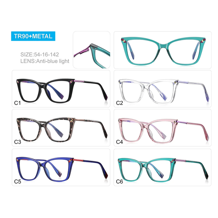 Aria Women's Square Frame Anti-Blue Light Glasses