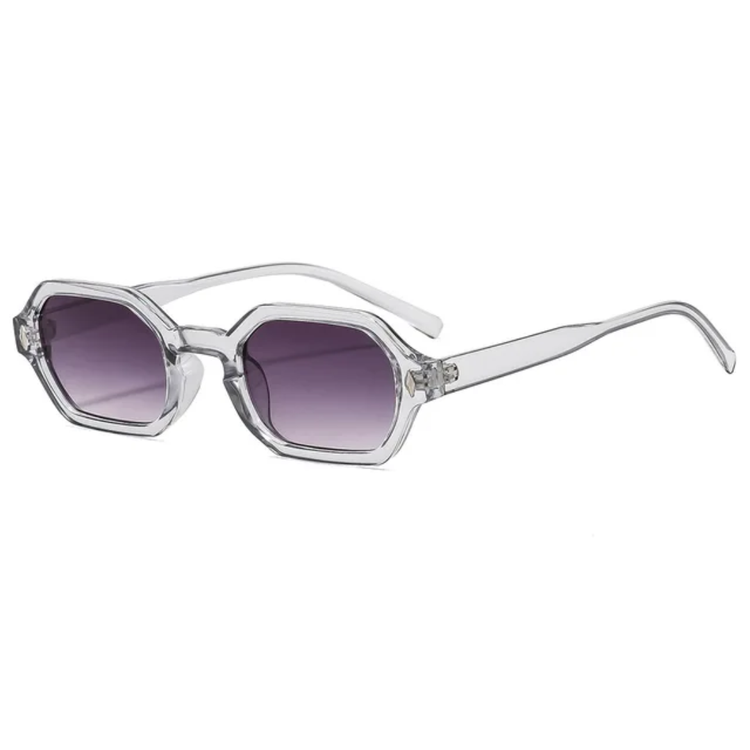 Pinnacle Retro Rectangle Frame Unisex UV400 Sunglasses