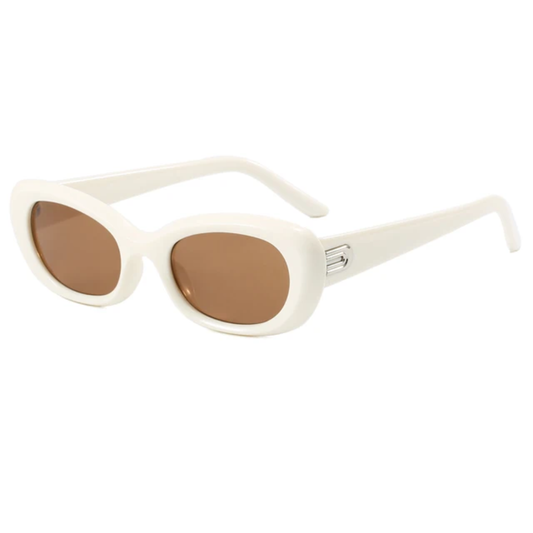 Fable Women's Small Oval Frame UV400 Sunglasses