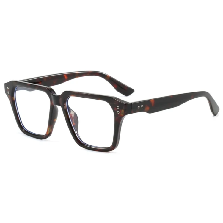 Frequency Unisex Classic Square Frame Anti-Blue Light Glasses