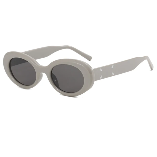 Iris Women's Small Retro Oval Frame UV400 Sunglasses