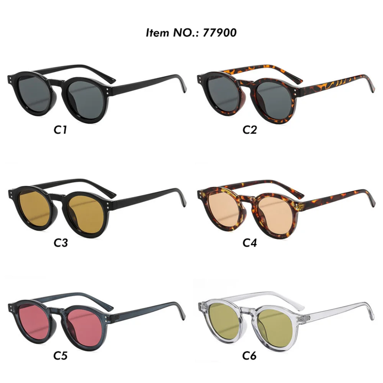 Merge Retro Round Frame UV400 Unisex Sunglasses