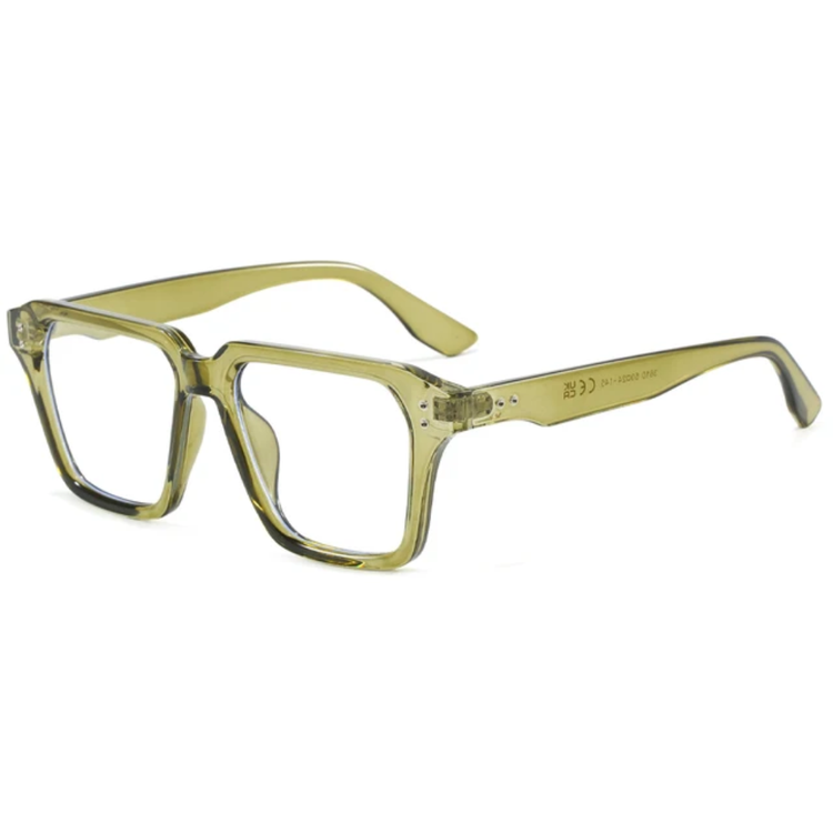 Frequency Unisex Classic Square Frame Anti-Blue Light Glasses