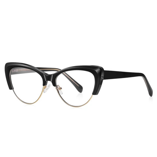 Freya Women's Cat-Eye Half-Rim Anti-Blue Light Glasses