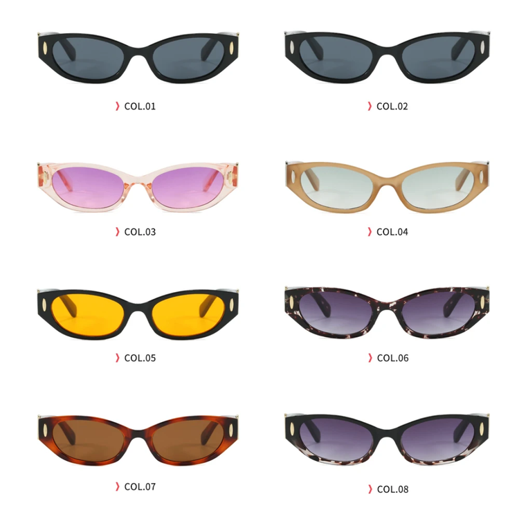 Essence Retro Unisex Small Rectangular Frame UV400 Sunglasses