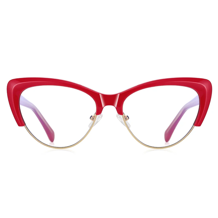 Freya Women's Cat-Eye Half-Rim Anti-Blue Light Glasses