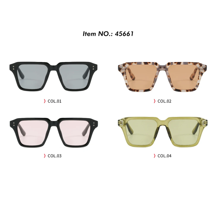 Pulse Unisex Classic Square Frame UV400 Sunglasses