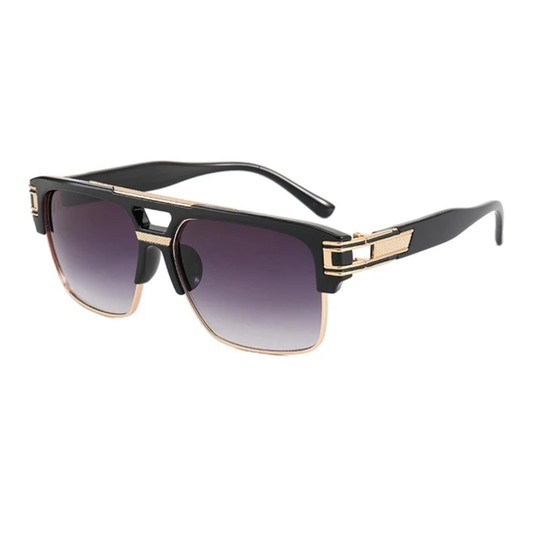 Axel Men's Half-Rim UV400 Sunglasses