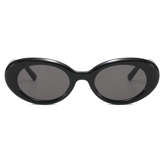 Iris Women's Small Retro Oval Frame UV400 Sunglasses