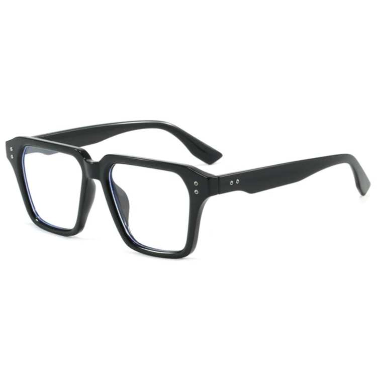 Frequency Unisex Classic Square Frame Anti-Blue Light Glasses