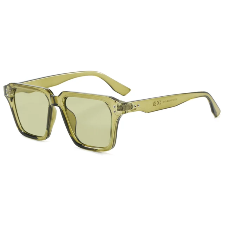 Pulse Unisex Classic Square Frame UV400 Sunglasses